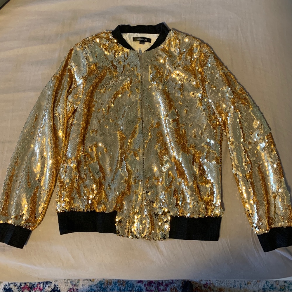Gold sequin jacket